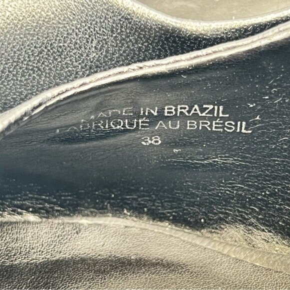 Tristan black leather patent cap to heels Sz 38 - Picture 9 of 12